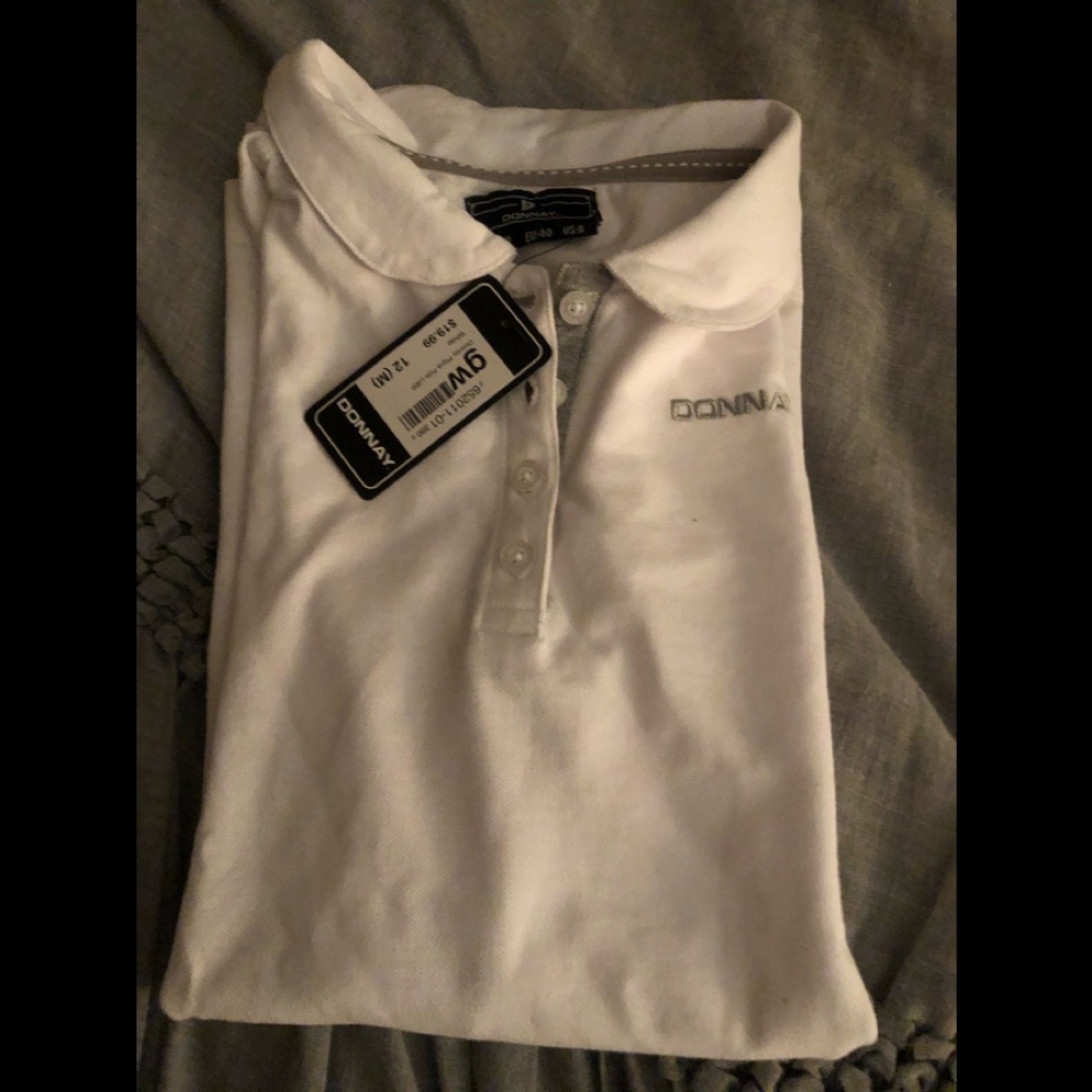 New with Tags woman’s white polo